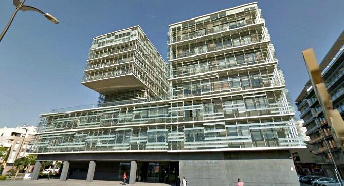 Edificio de la Gerencia Municipal de Urbanismo en el Paseo Marítimo Antonio Machado (Málaga)