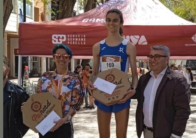 La menorquina Maria Pallicer al pòdium.