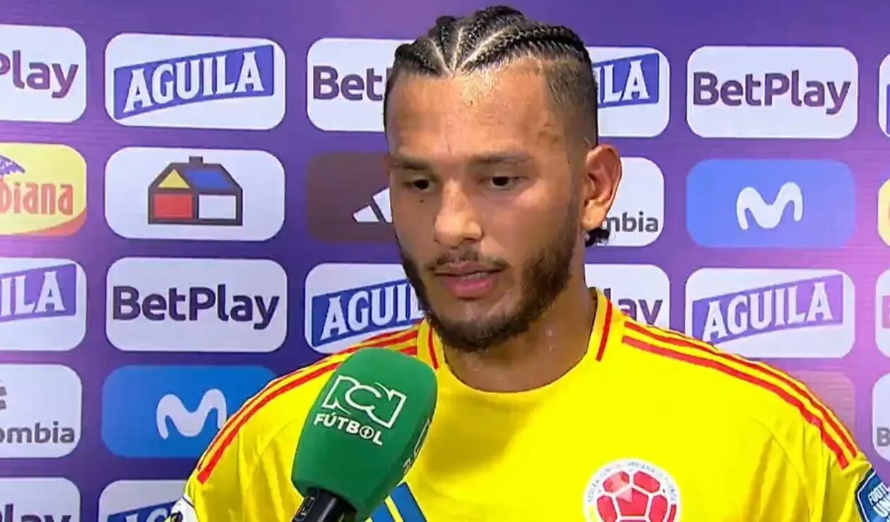 El delantero colombiano habla muy claro tras el partido ante Perú.