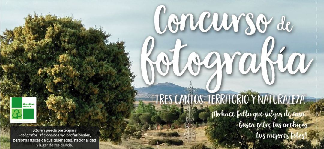 Cartel del concurso de fotografía de territorio y naturaleza de Tres Cantos