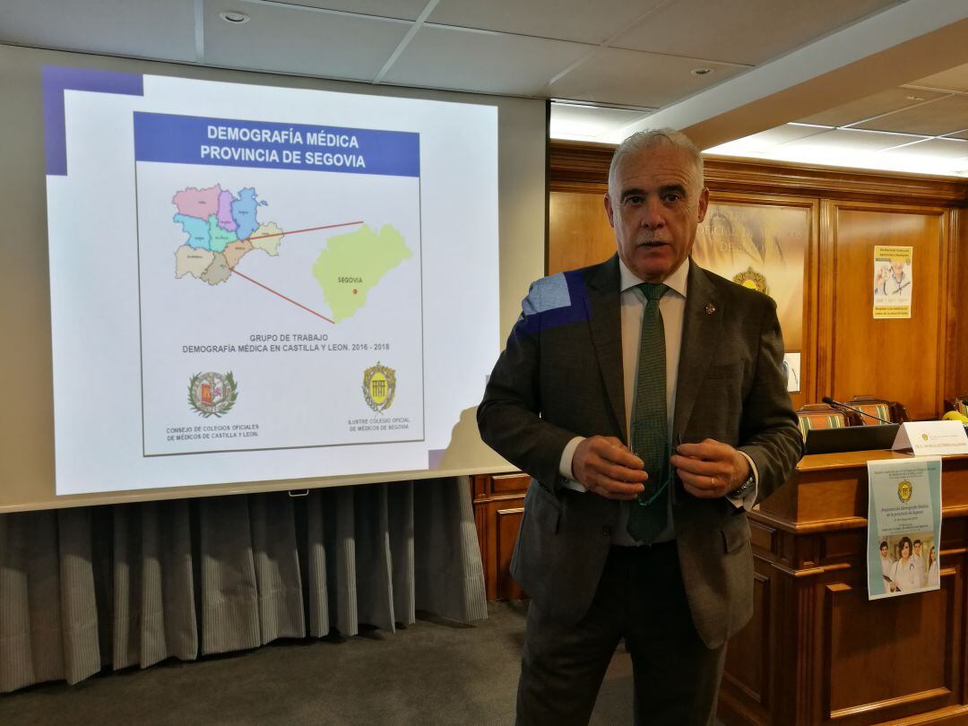 Enrique Guilabert, presidente del Colegio Oficial de Médicos de Segovia