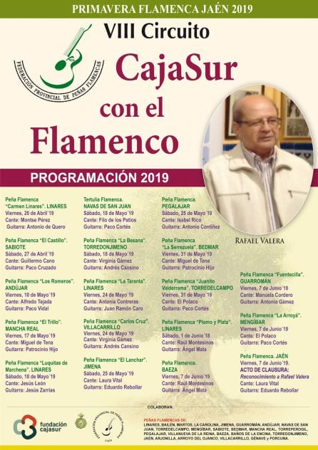 Cartel anunciador del circuito Cajasur con el Flamenco 