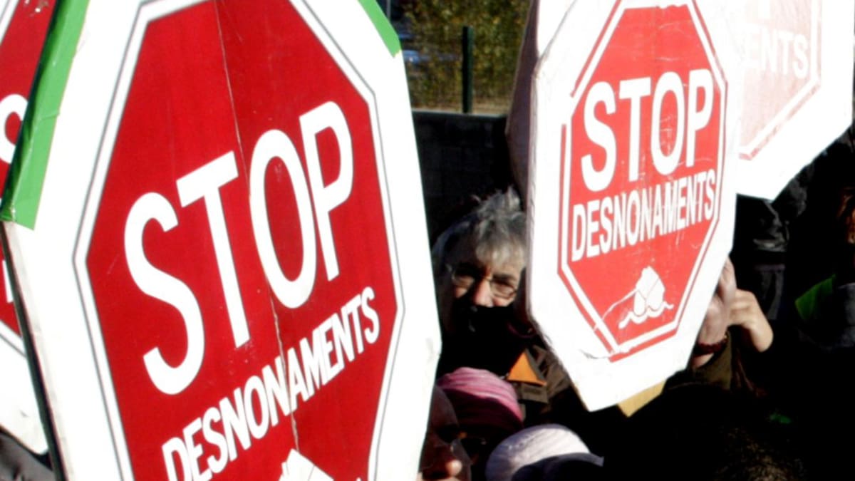 Cinc desnonaments 'visibles' al dia