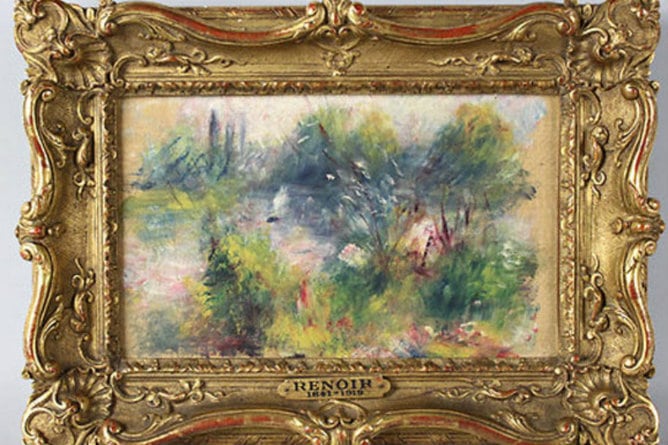 &quot;Paysage bords de Seine&quot;, es la obra de Renoir que una mujer de Virginia ha comprado por siete dólares