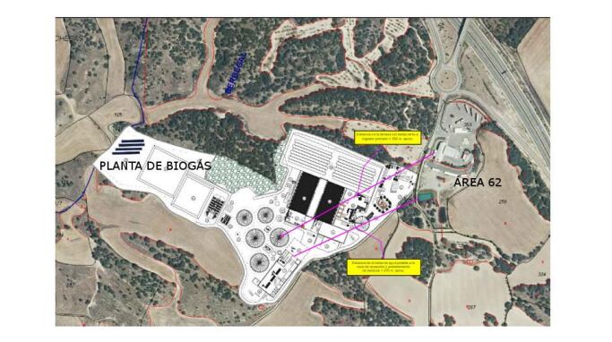 Plano Planta de Biogás en el Área 62.