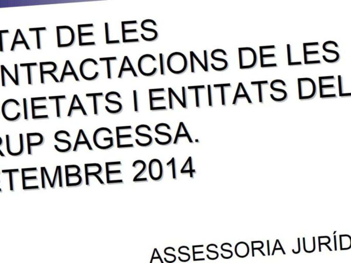 La Cadena SER ha tingut accés a l'informe que detalla les irregularitats en els contractes de l'Hospital