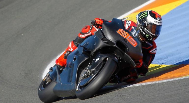 Jorge Lorenzo, con su nueva Ducati en Cheste