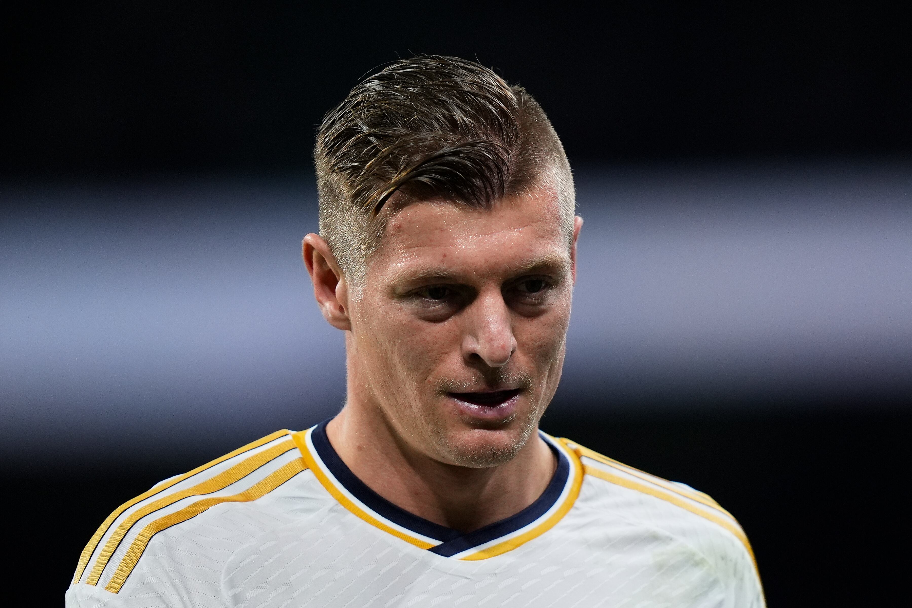 Toni Kroos, durante un partido con el Real Madrid