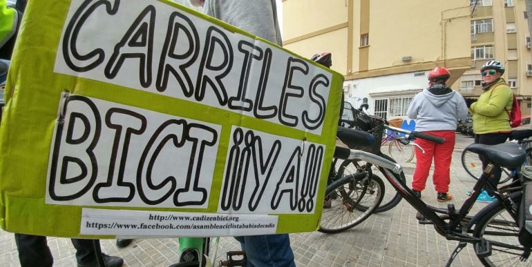 Manifestación de la Asamblea Ciclista de Cádiz