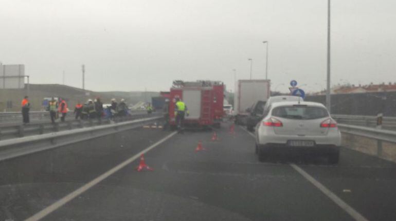 Accidente en la A-4, este mediodía.