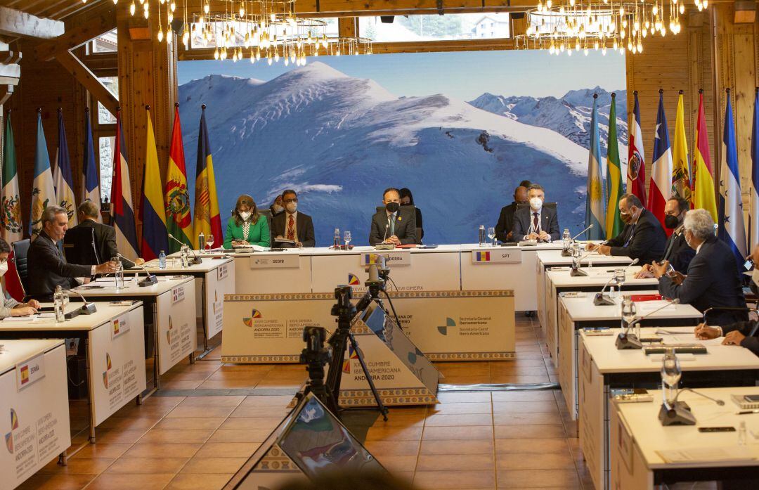 Moment de l'obertura del plenari de la Cimera Iberoamericana de caps d'Estat i de govern.