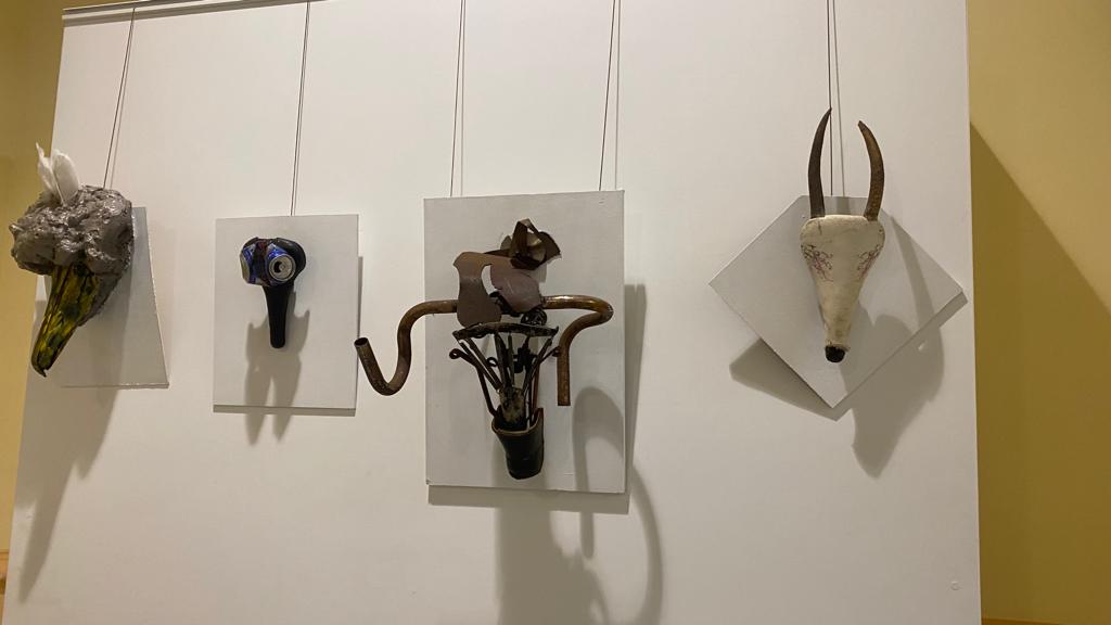 Varias de las piezas de la exposición &#039;Mirar, ver y crear&#039; de José Luis Martínez.