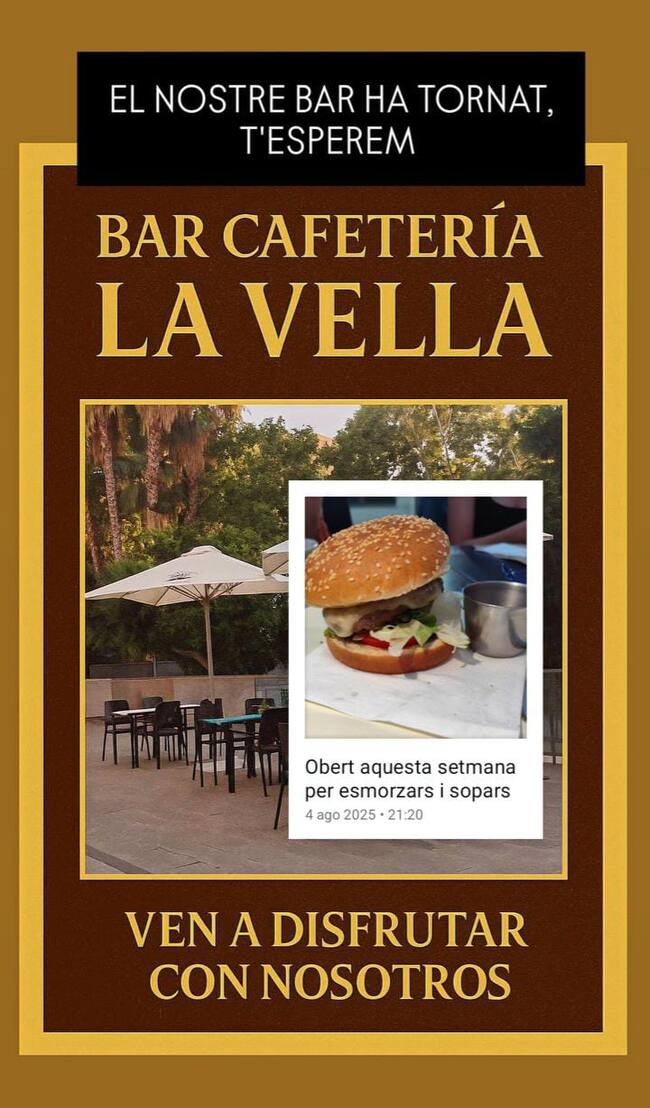 Anuncio de la reapertura del bar de la Música Vella (Fuente RRSS Música Vella)