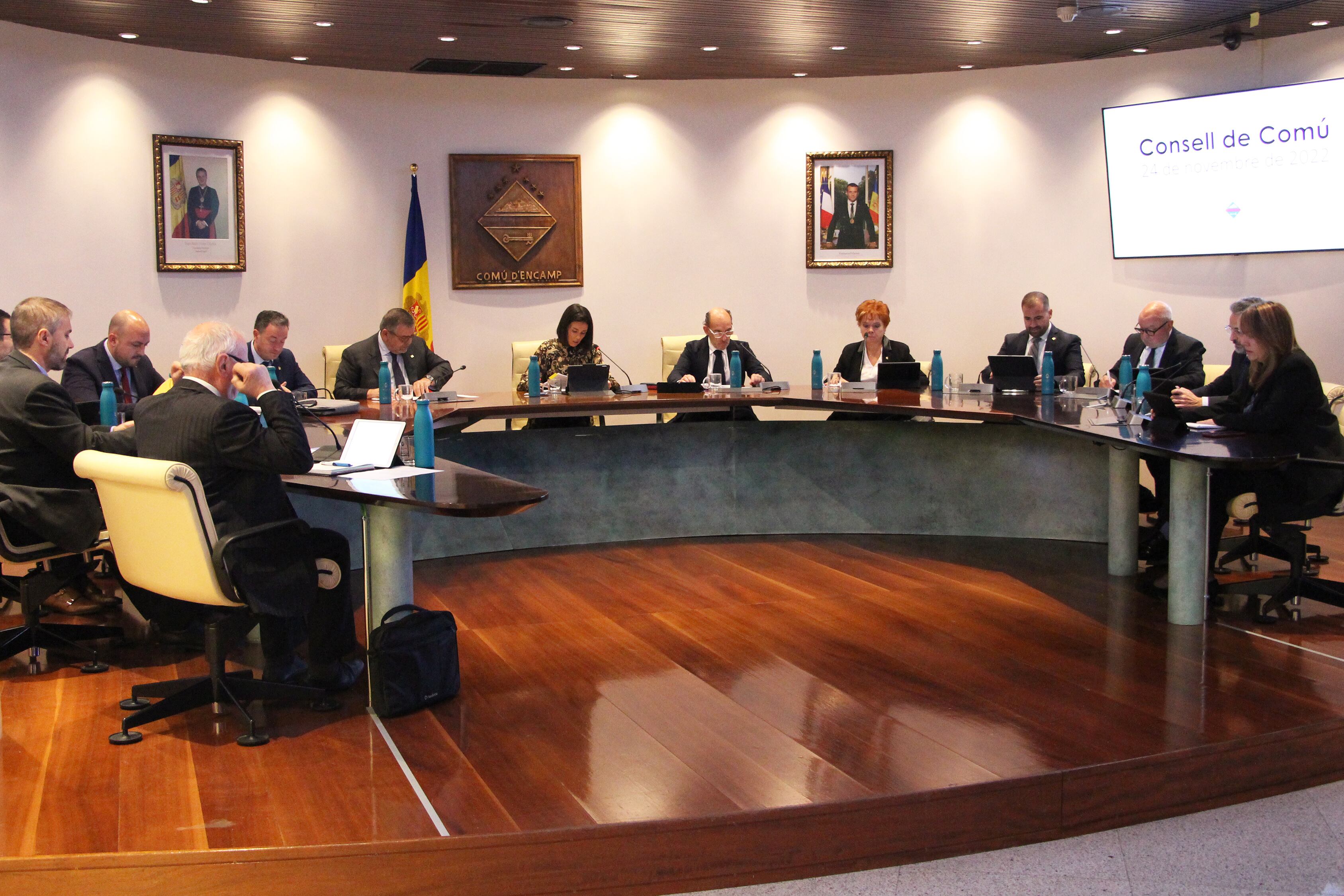 La sessió ordinària del consell de comú d'Encamp d'aquest dijous.