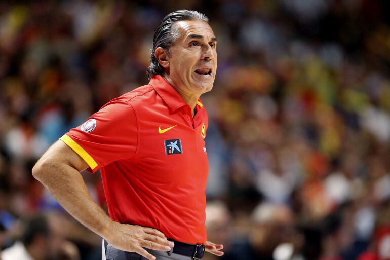 El entrenador de la selección española de baloncesto, Sergio Scariolo.