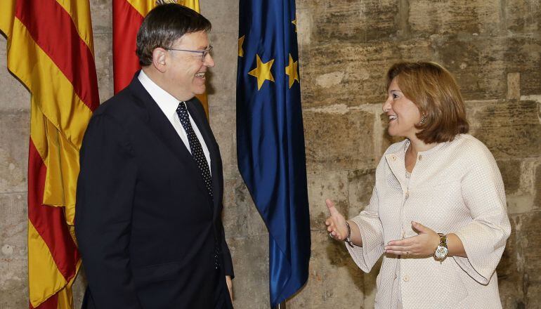 Foto de archivo: El President Ximo Puig se ha reunido con los portavoces de Les Corts para impulsar los Pactos de la Generalitat. 08-09-2015