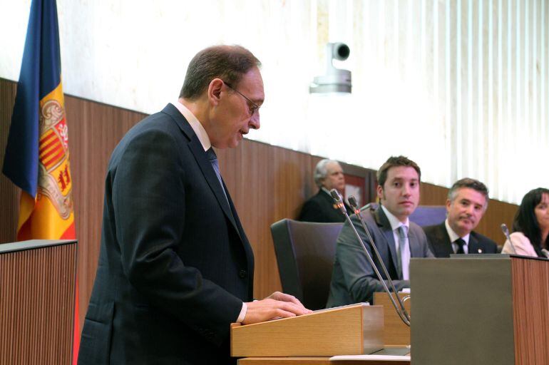 El president del grup parlamentari liberal, Josep Pintat.