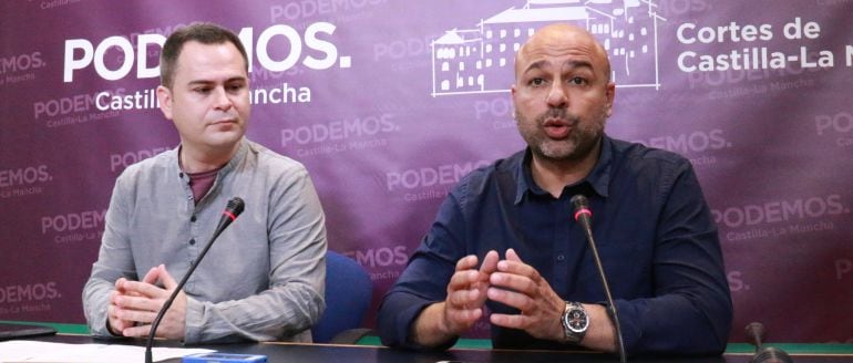 David Llorente y José García Molina, diputados de Podemos en Castilla-La Mancha