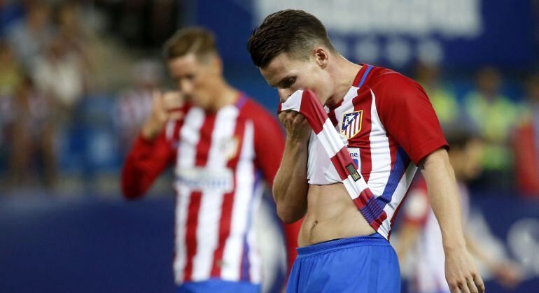 Kevin Gameiro se lamenta de una ocasión fallada