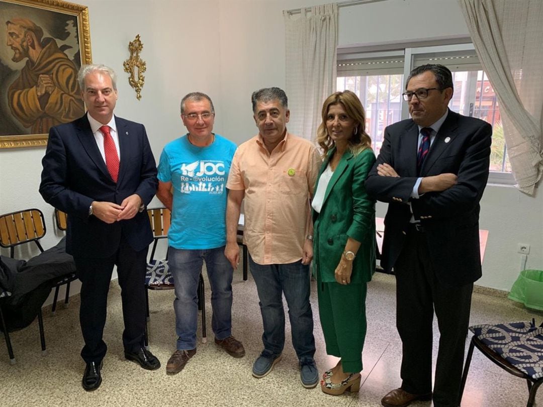 Manuel Martín y Mario Picazo reciben la visita de concejales del Ayuntamiento de Granada