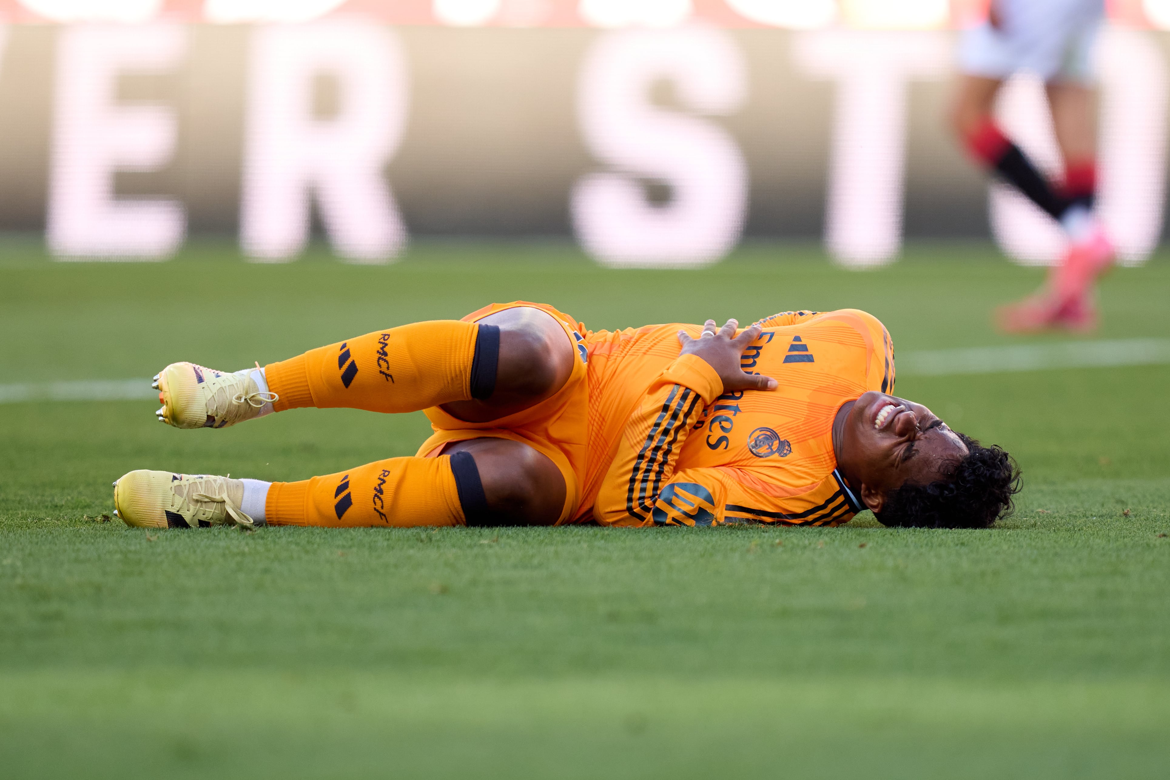 Endrick, lesionado ante el Sevilla FC.