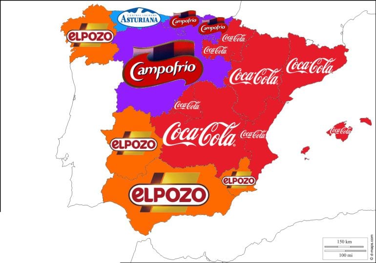 Las marcas más consumidas por comunidad autónoma