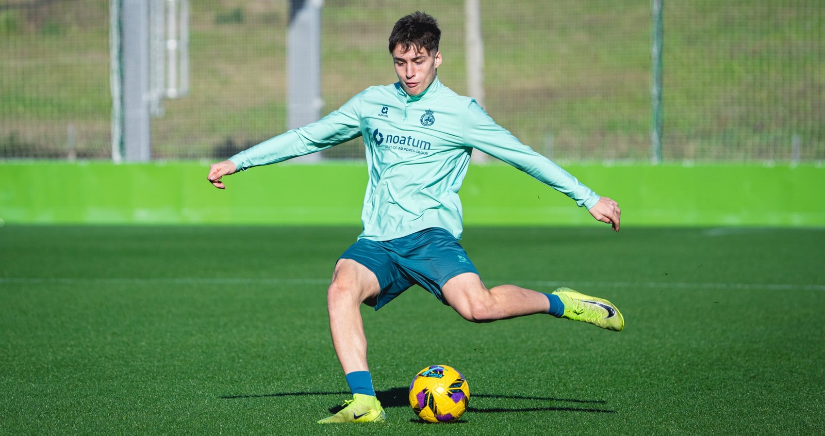 Salinas, durante un entrenamiento.