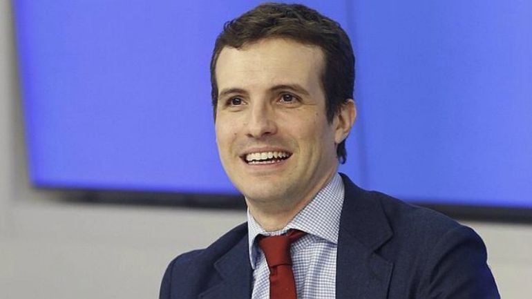 Pablo Casado, portavoz del Comité de campaña del PP