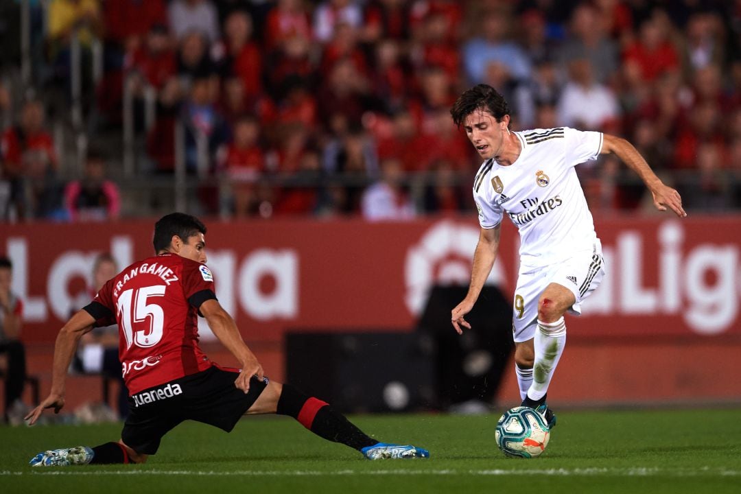 Odriozola, en una acción del partido