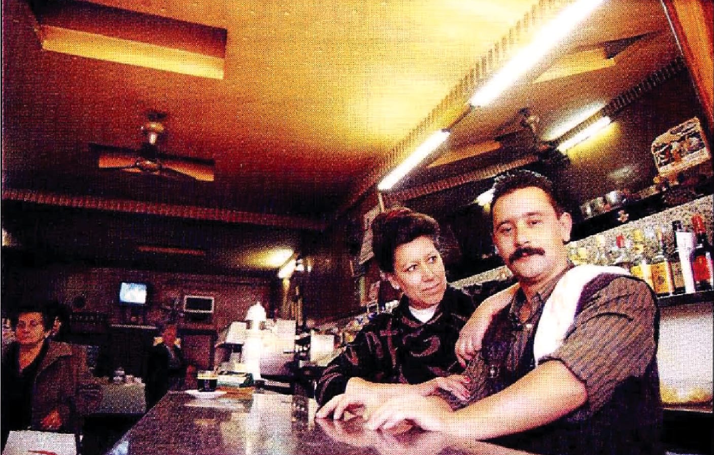 El bar Ideal era muy frecuentado por los aficionados al dominó