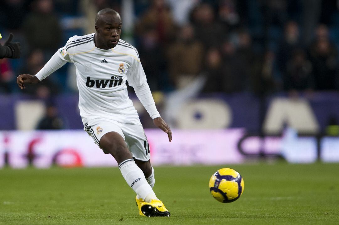 Lassana Diarra como jugador del Real Madrid