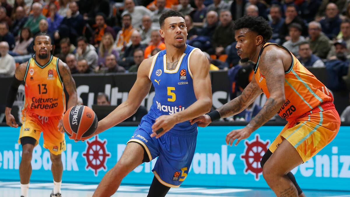 El Valencia Basket desperdicia una oportunidad para consolidarse en el Top 8 tras perder frente a Maccabi (93-94)