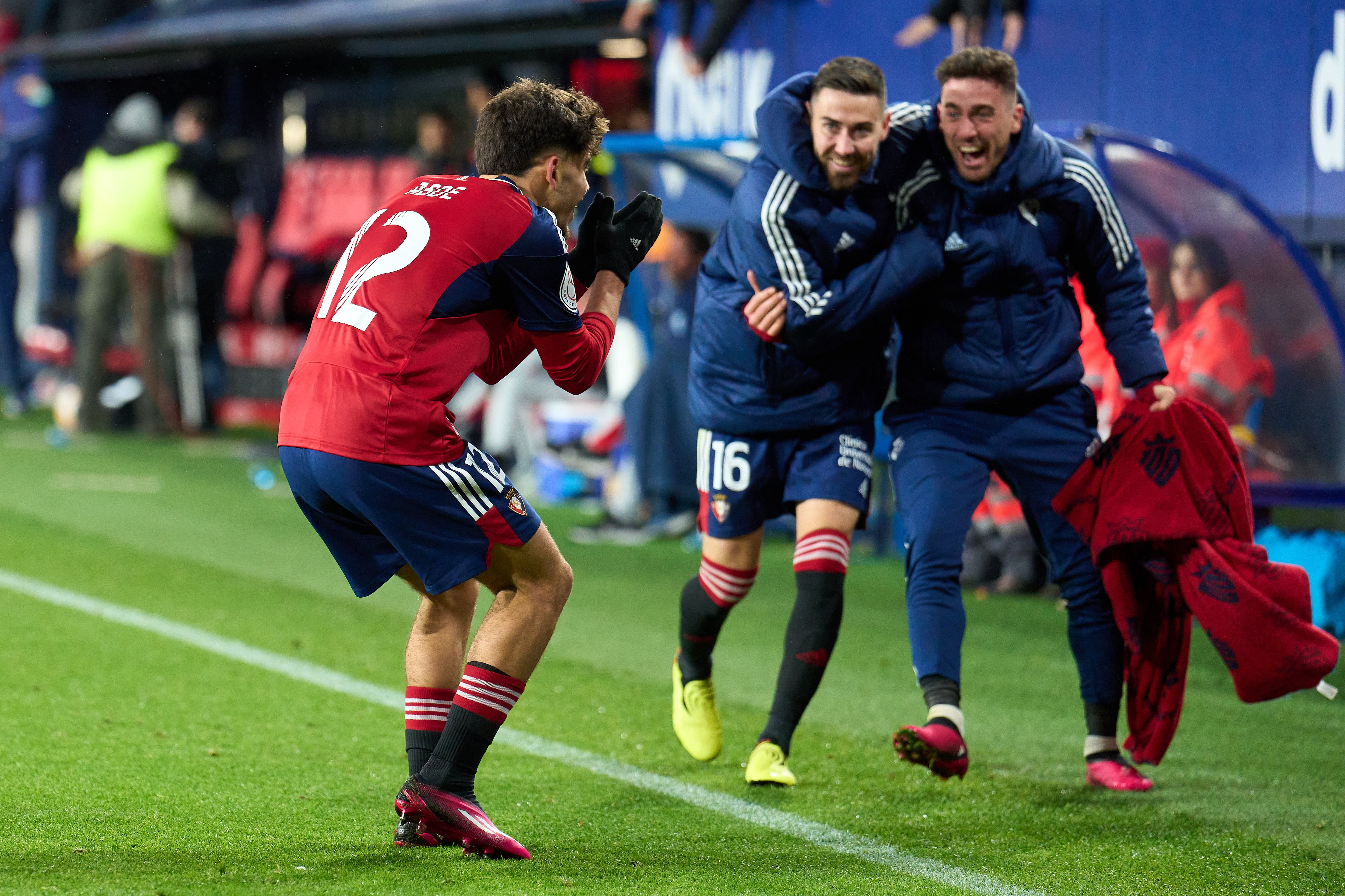 Ez Abde celebra el gol que decidió el partido