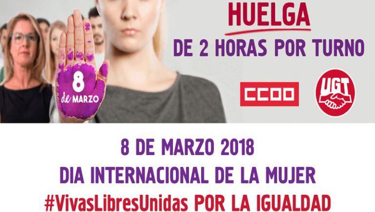 Cartel de la jornada de protesta de este 8 de marzo