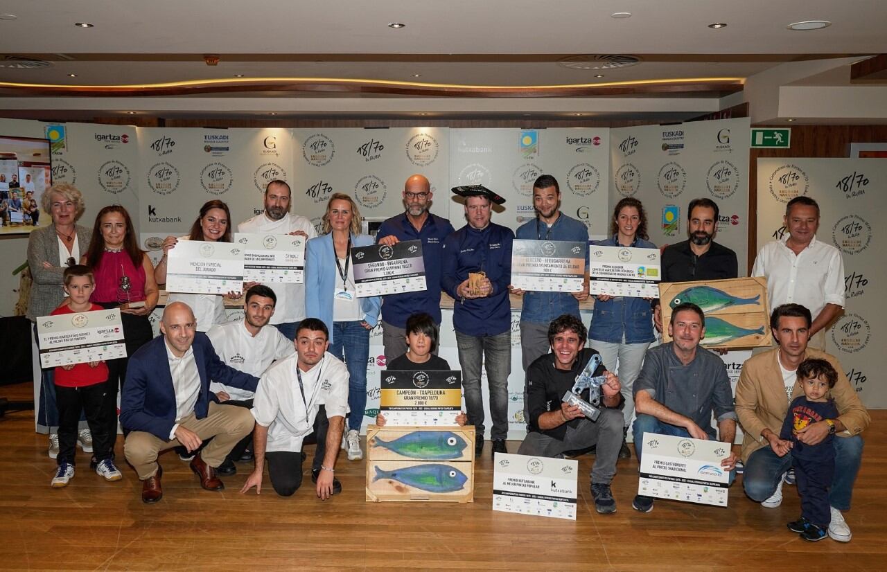 Foto de ganadores del Concurso de Pintxos de Euskal Herria