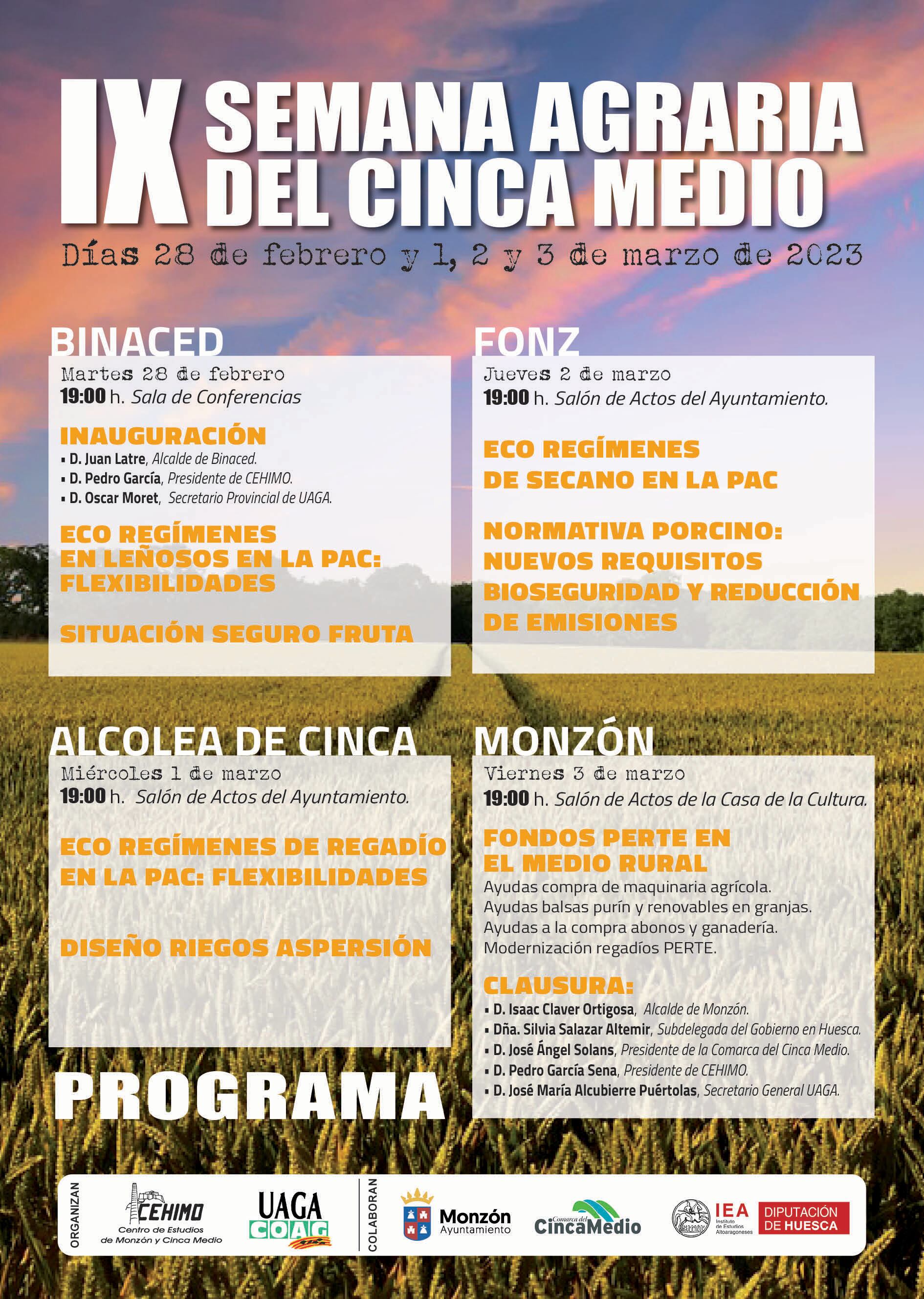 IX Semana Agraria en el Cinca Medio