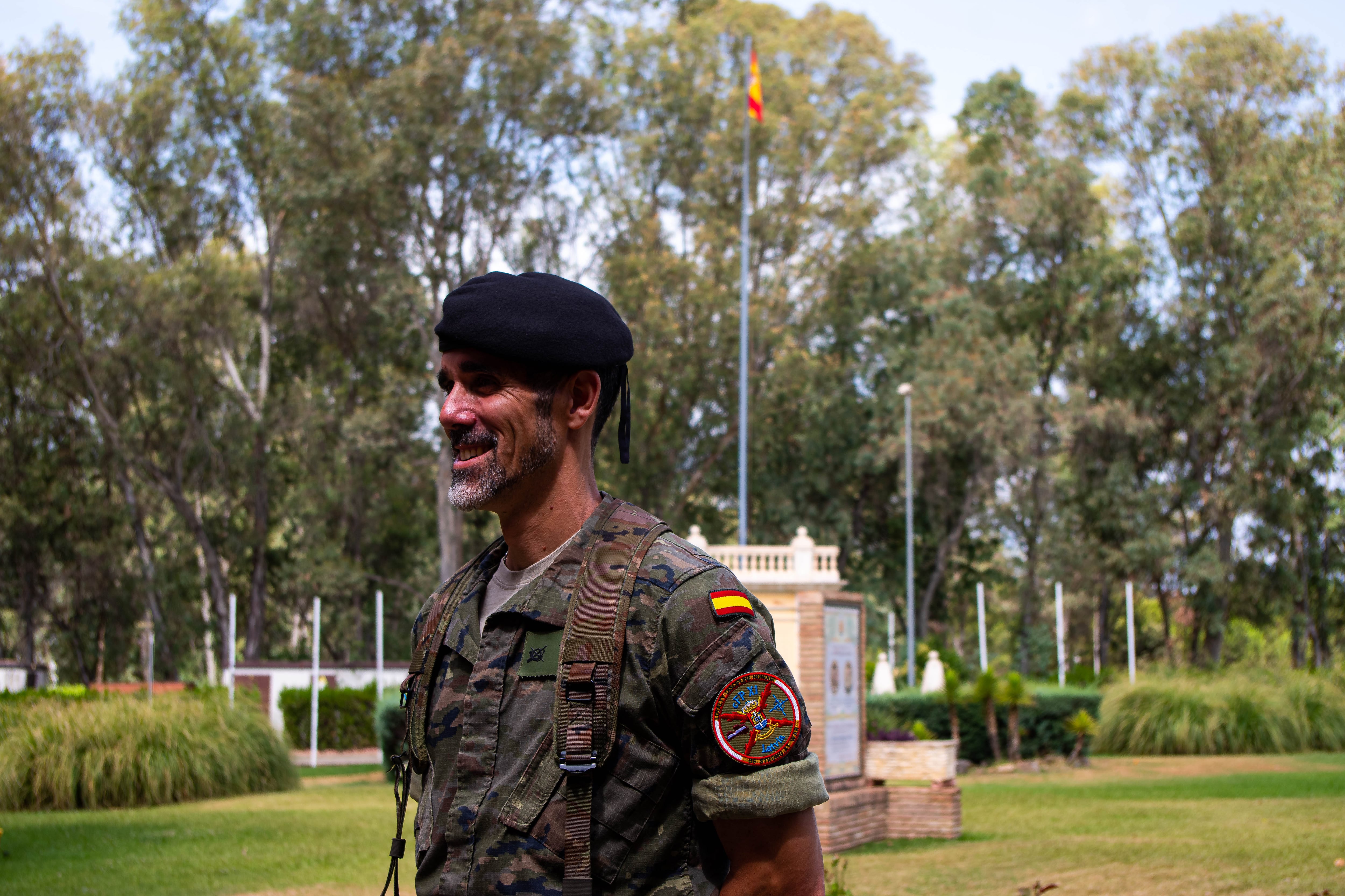 Teniente Coronel Roberto Aranda Gil, jefe del contingente de la BriX en misión en Letonia