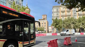 Corte de tráfico en Logroño