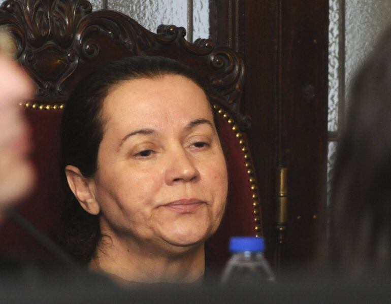 Montserrat González, la asesina confesa de la presidenta de la Diputación de León Isabel Carrasco, durante la tercera jornada del juicio en la Audiencia Provincial de León