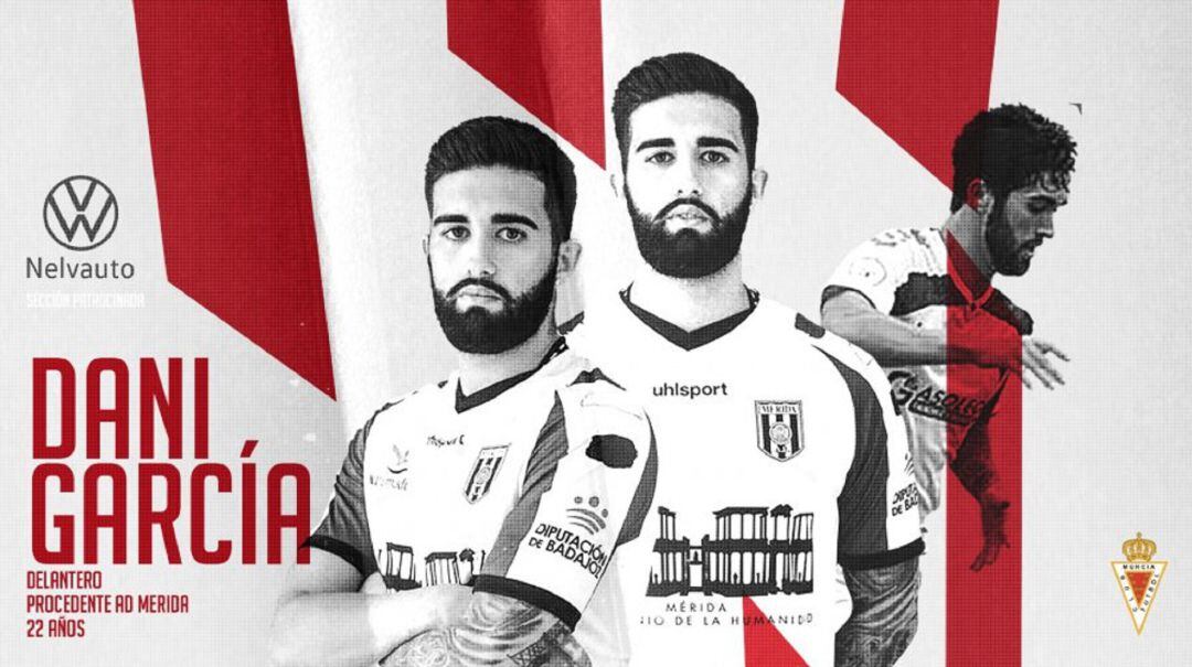 Dani García es el nuevo delantero del Real Murcia