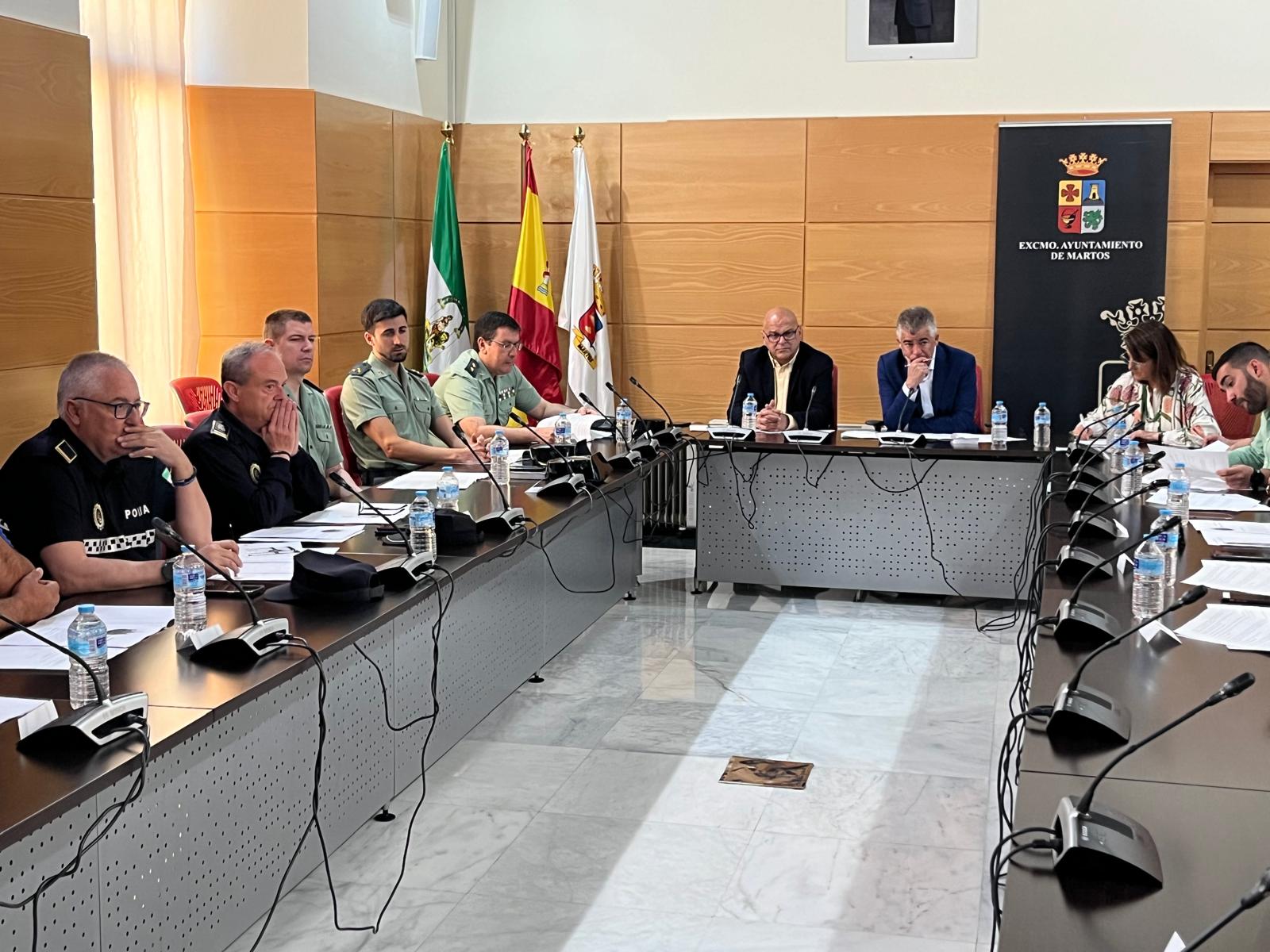 Reunión de la Junta Local de Seguridad Ciudadana de Martos.