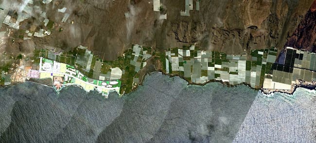 Perpectiva del proyecto más amplia sobre la costa