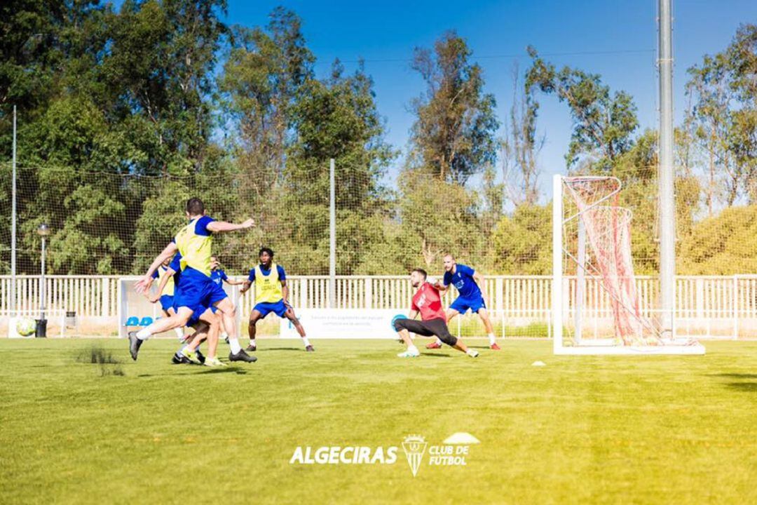 Un momento de un entreno.