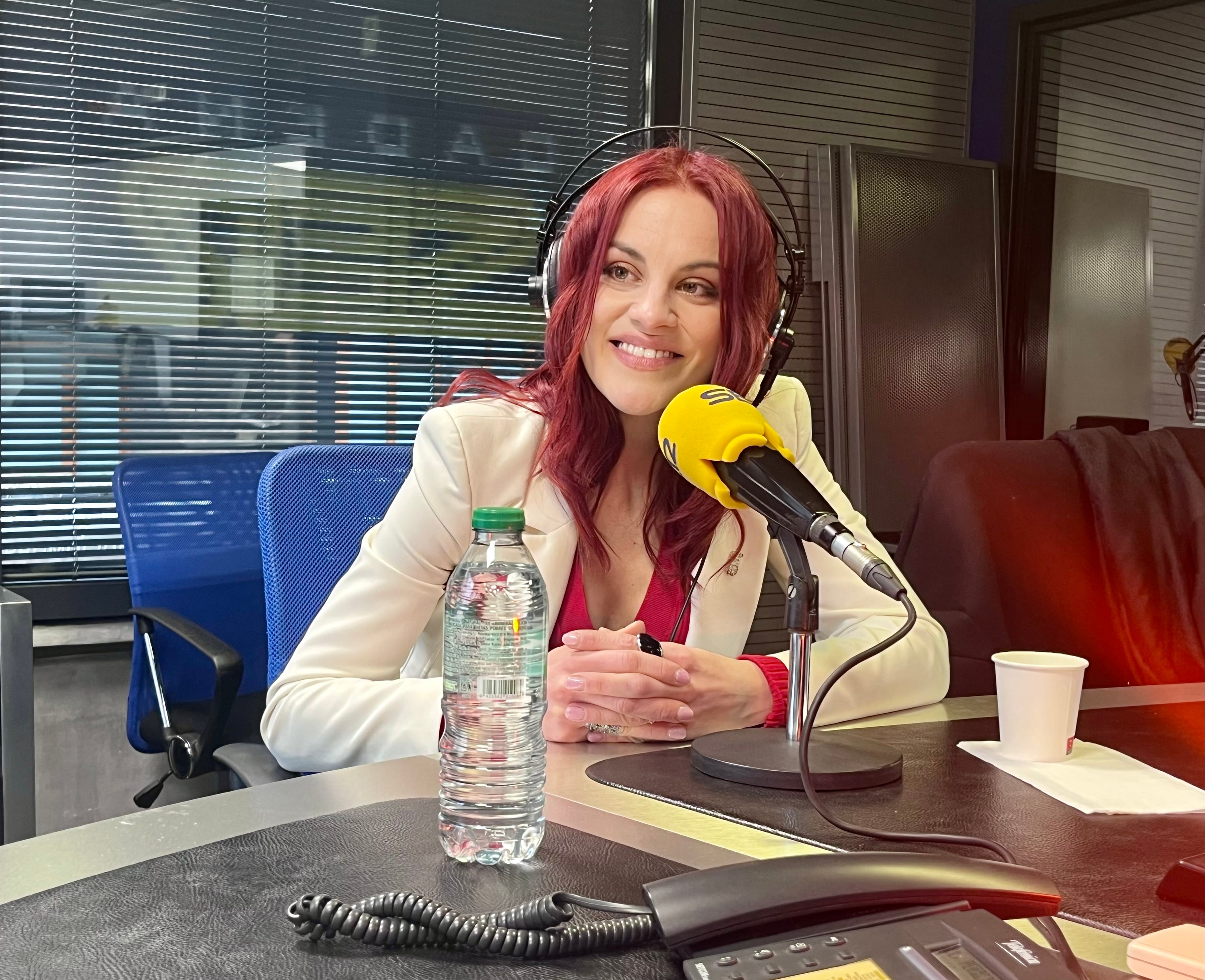 Sara García durante su entrevista en Radio León