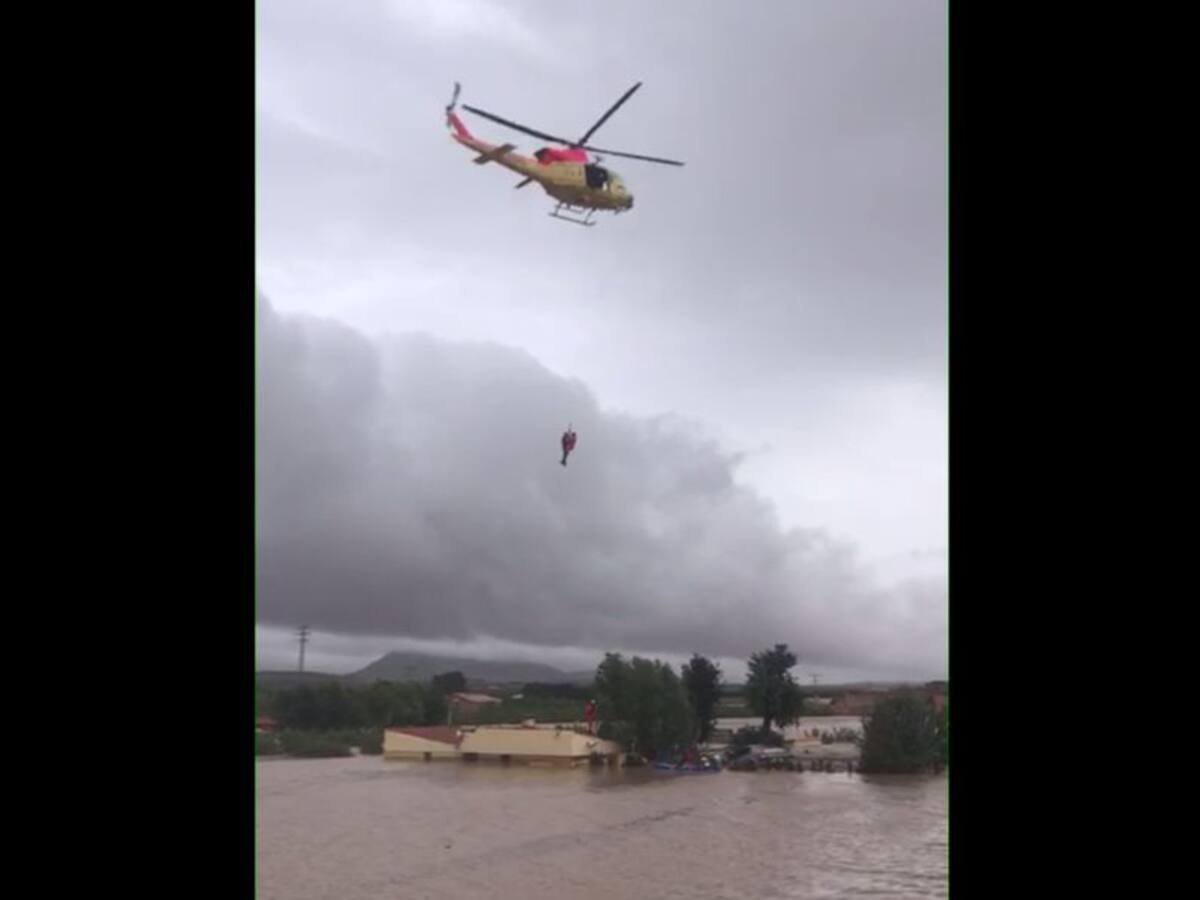 Las impactantes imágenes de las lluvias torrenciales en Caudete (Albacete)