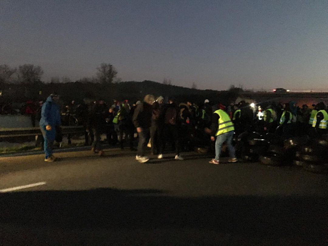 El moment del tall de l&#039;AP-7