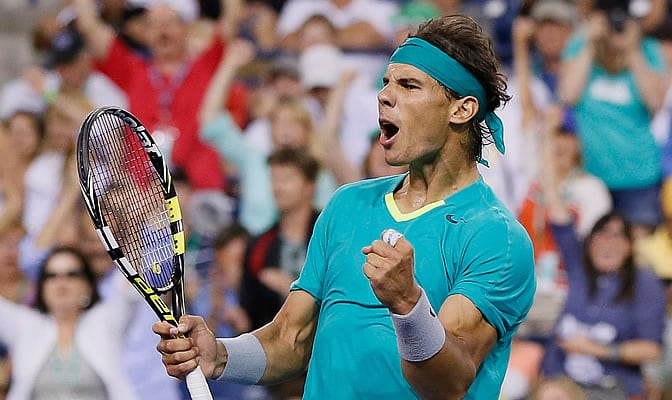 Rafa Nadal celebra su pase a cuartos en Indian Wells