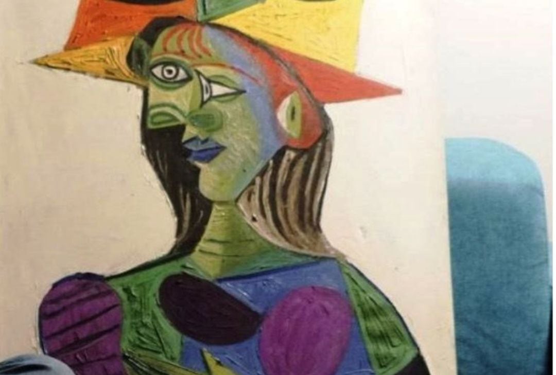 El cuadro de Picasso dañado 