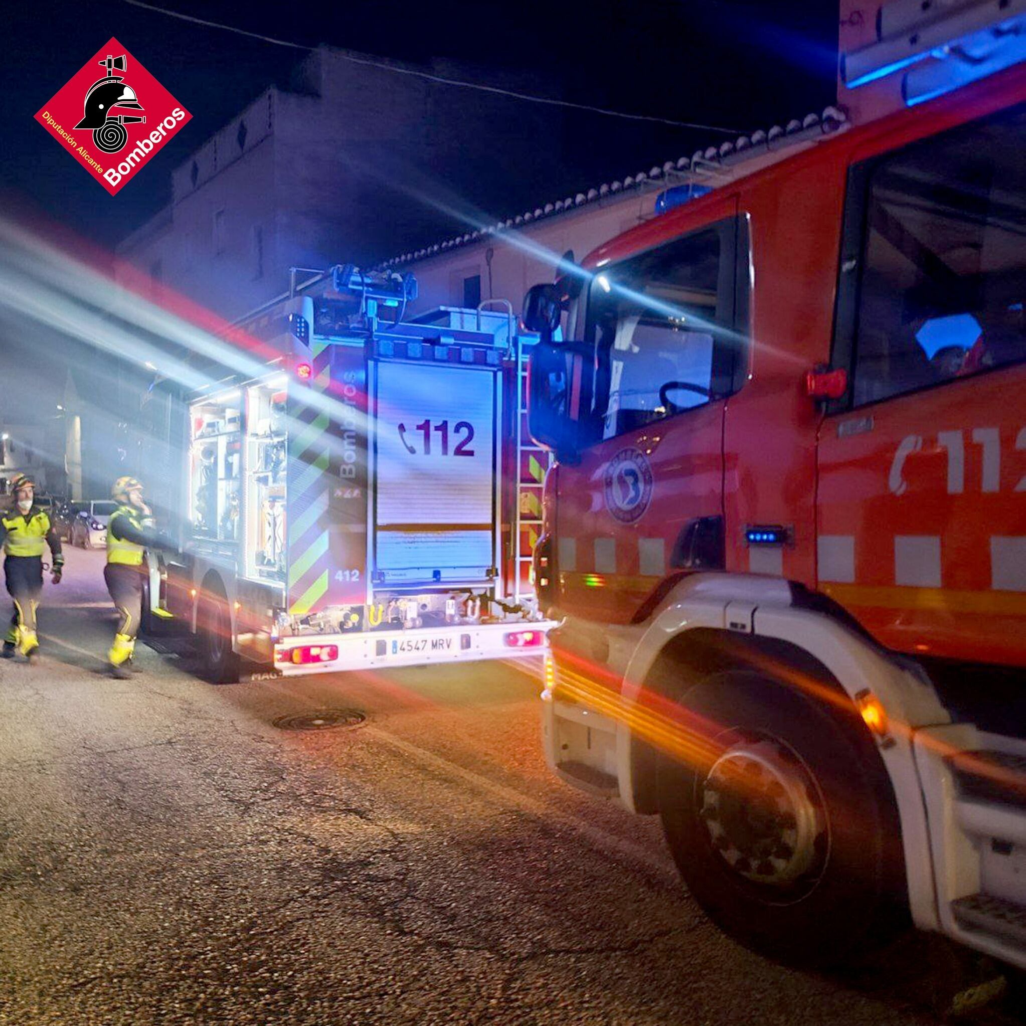 Bomberos de Villena en La Font de la Figuera