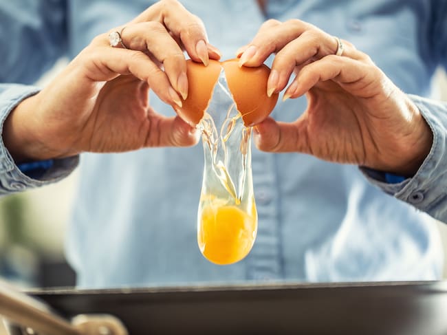 Fotografía de stock de unos huevos